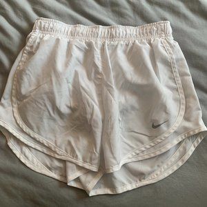 Nike Dri-Fit Shorts, White, Size S
